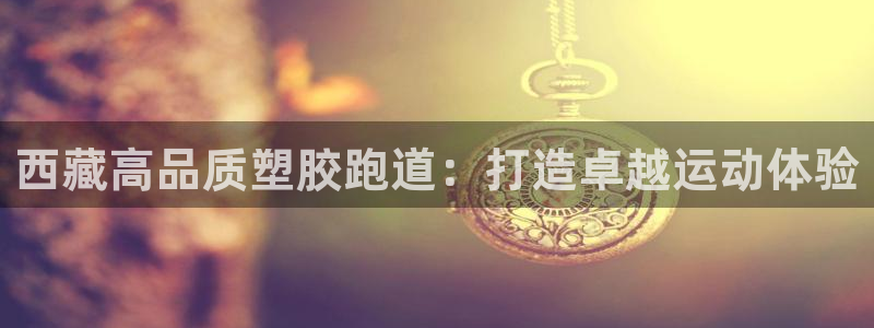 尊龙登录：西藏高品质塑胶跑道：打造卓越运动体验
