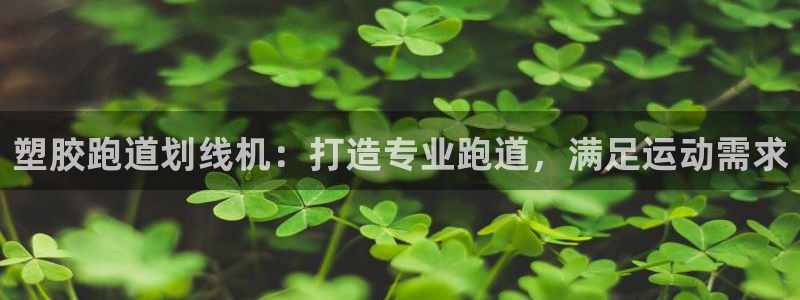 凯时k66登录：塑胶跑道划线机：打造专业跑道，满足运动需求