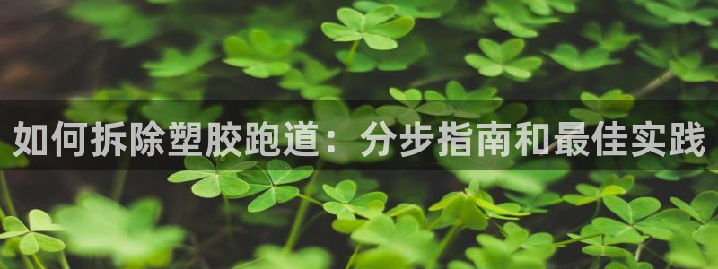 尊龙凯时登陆：如何拆除塑胶跑道：分步指南和最佳实践