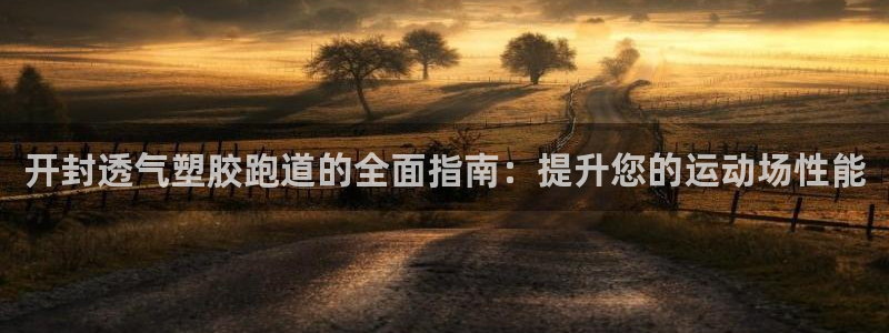尊龙官方网站是真的吗：开封透气塑胶跑道的全面指南：提升您的运动场性能