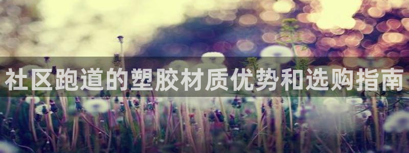 尊龙官网网站：社区跑道的塑胶材质优势和选购指南
